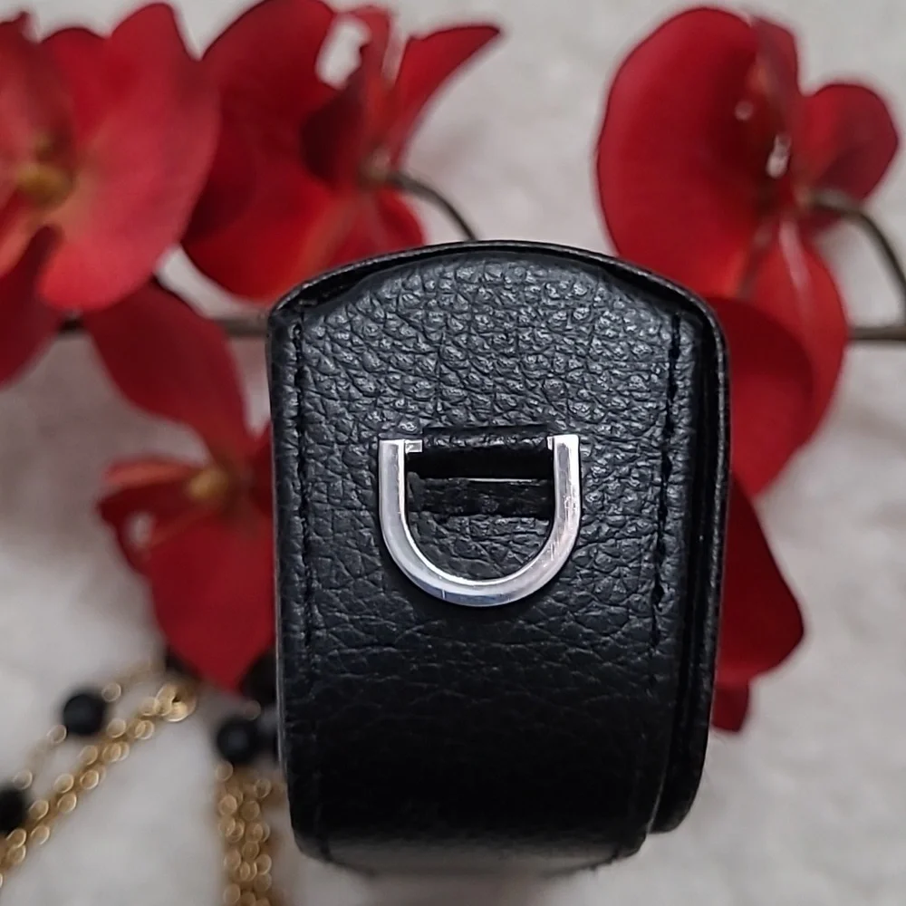 Kenneth Cole New York Magnetic Eyeglasses Sunglasses Hard Case Black pebbled - Picture 5 of 7